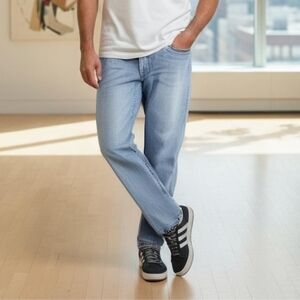 Lucky 361 Vintage Straight Men's Light Blue Jeans 36x30 (JE-14)